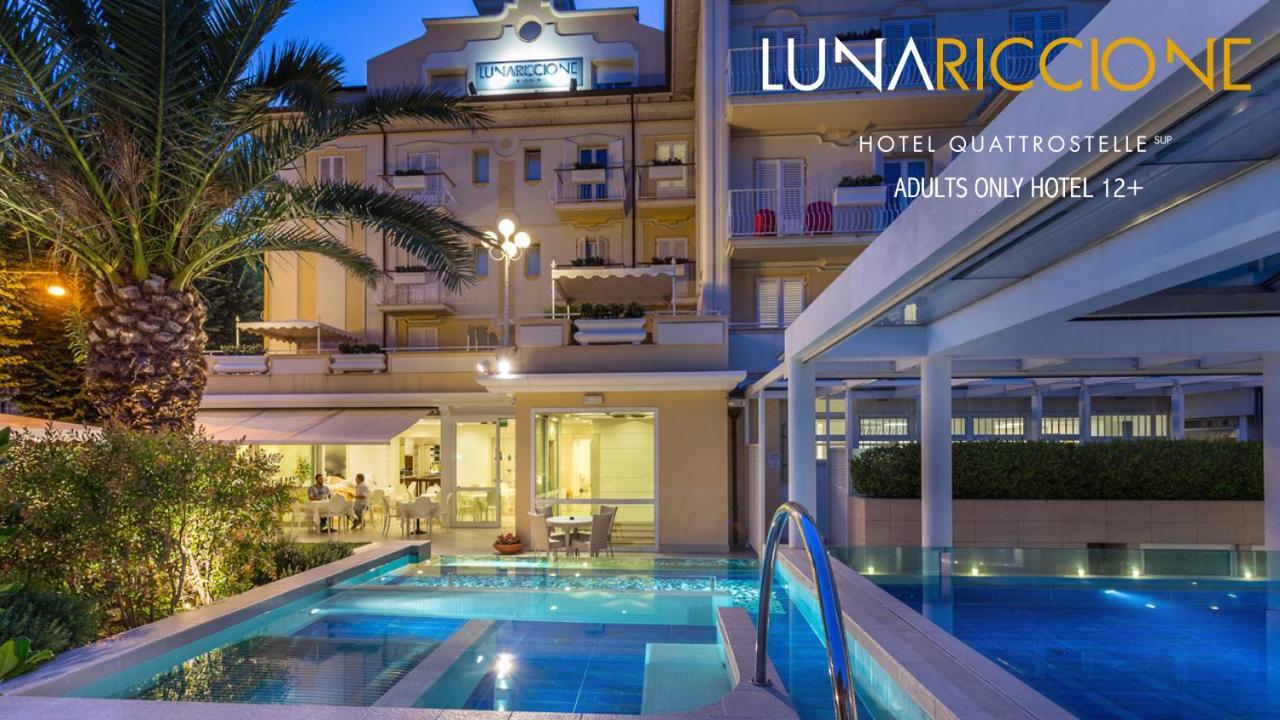 Hotel Luna Riccione E Aqua Spa Only Adults +12 Bagian luar foto